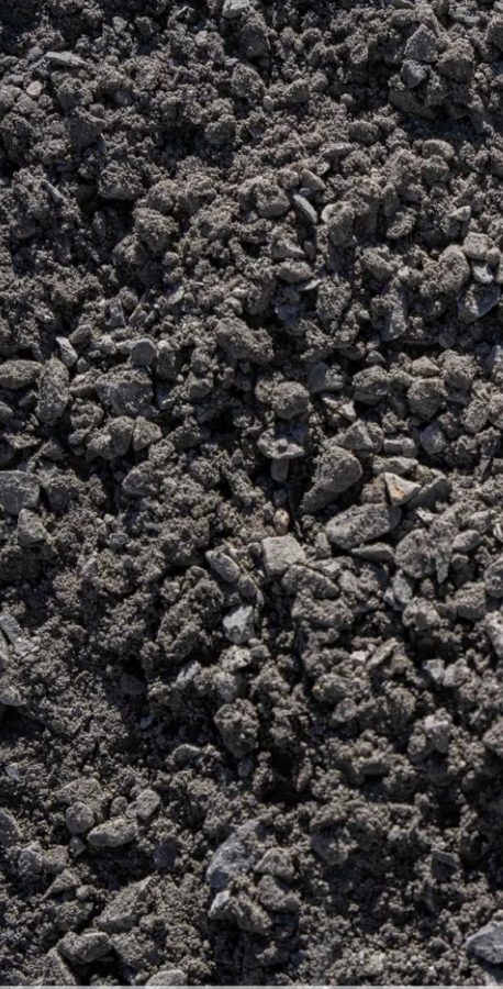 Dark Grey Chat sand material close up