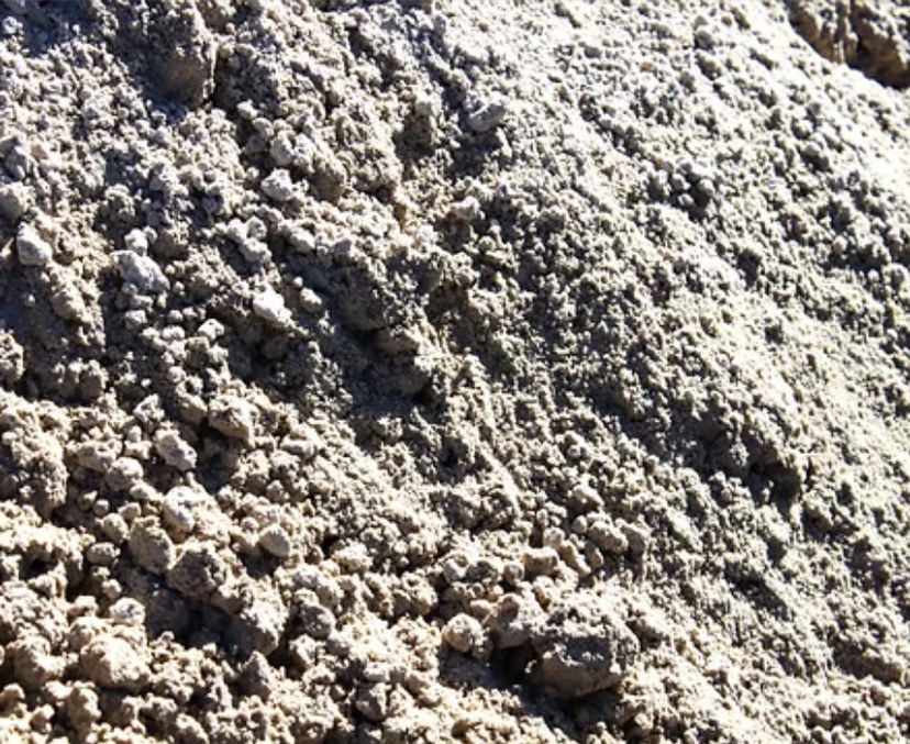 Finely screened play sand close up